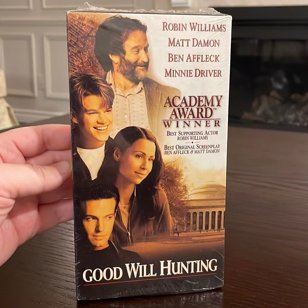 Good Will Hunting on VHS w Robin Williams Matt Damon Minnie Driver Ben Affleck